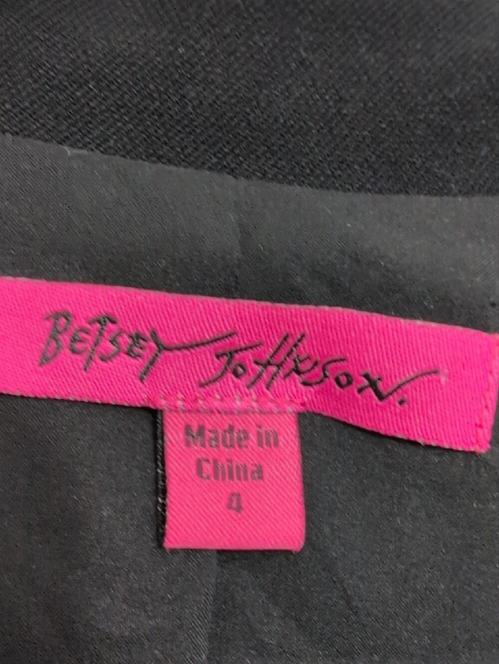 Betsey Johnson Black Coat with Crochet Ruffles - Picture 2 of 16